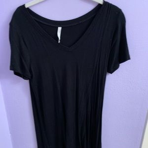 Black shift dress